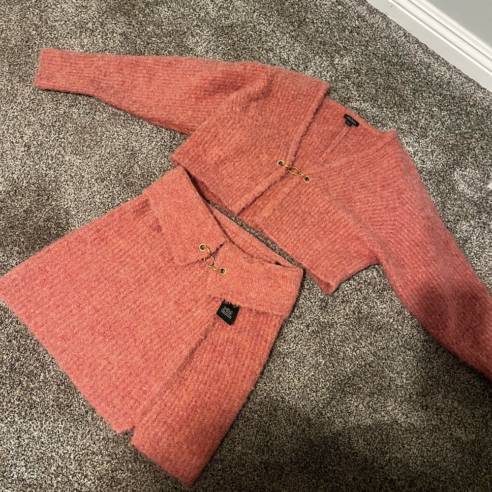 Women's Boucle Cardigan - Wild Fable™ Pink M